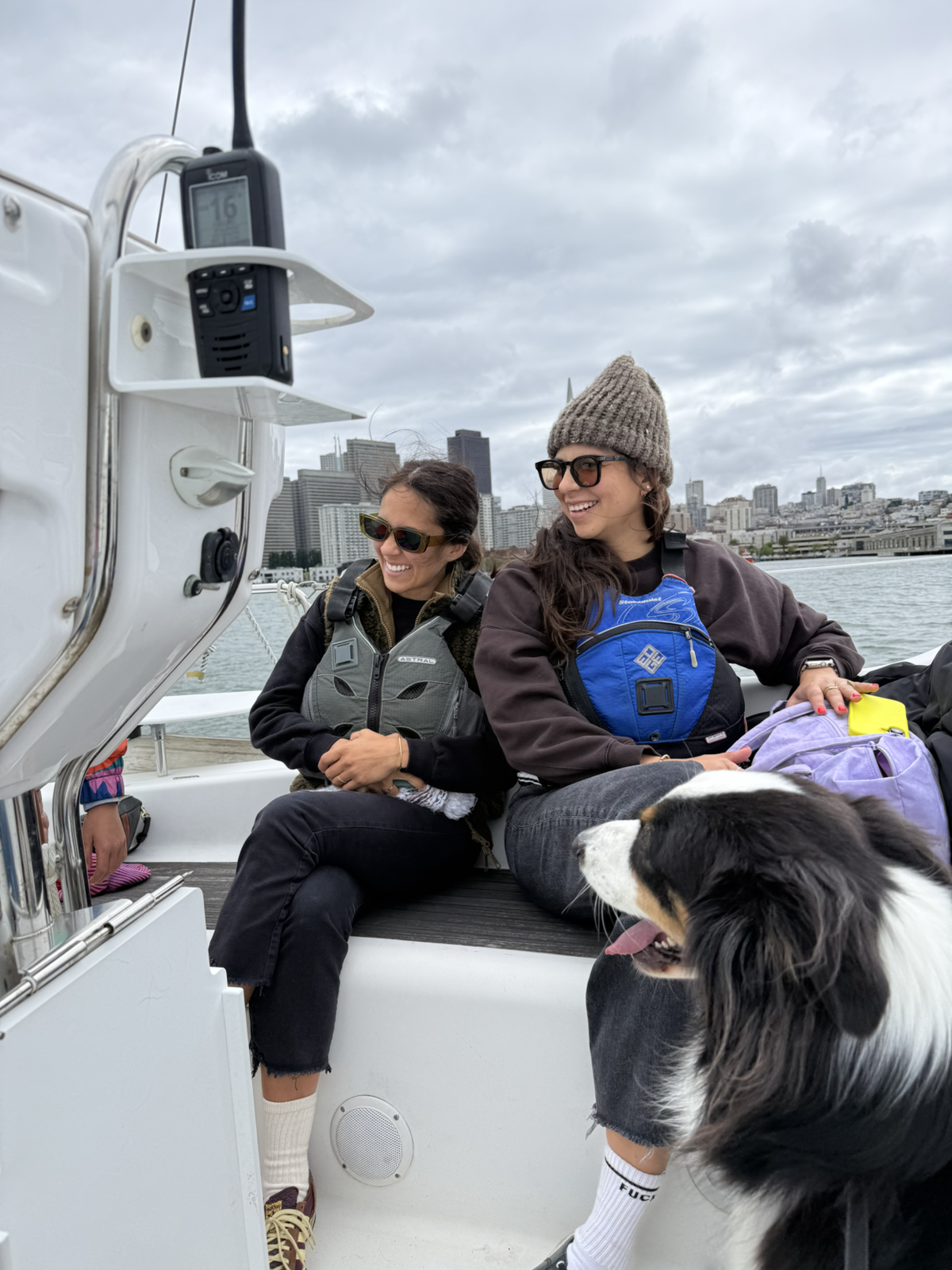 Guests aboard a Ramblin sail